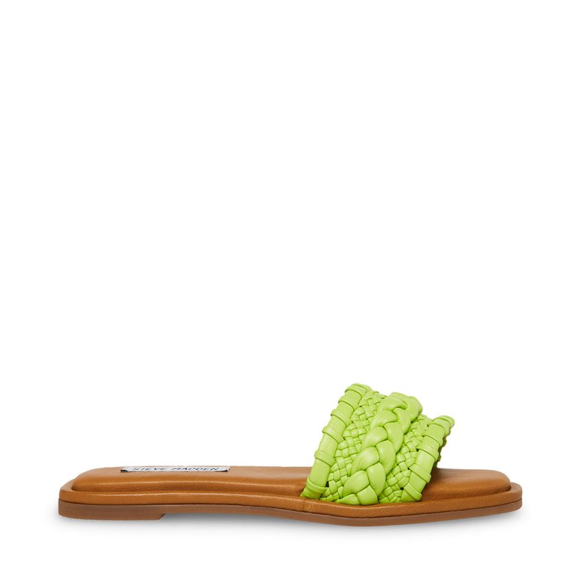 Green Steve Madden Genevie Women\'s Slides | PH 6127LGV